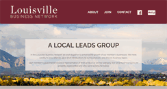 Desktop Screenshot of louisvillebusinessnetwork.com